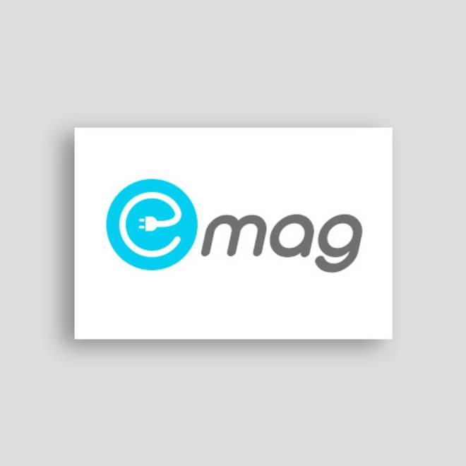 Логотип для интернет магазина по продаже самокатов, гироскутеров и моноколес emag.by