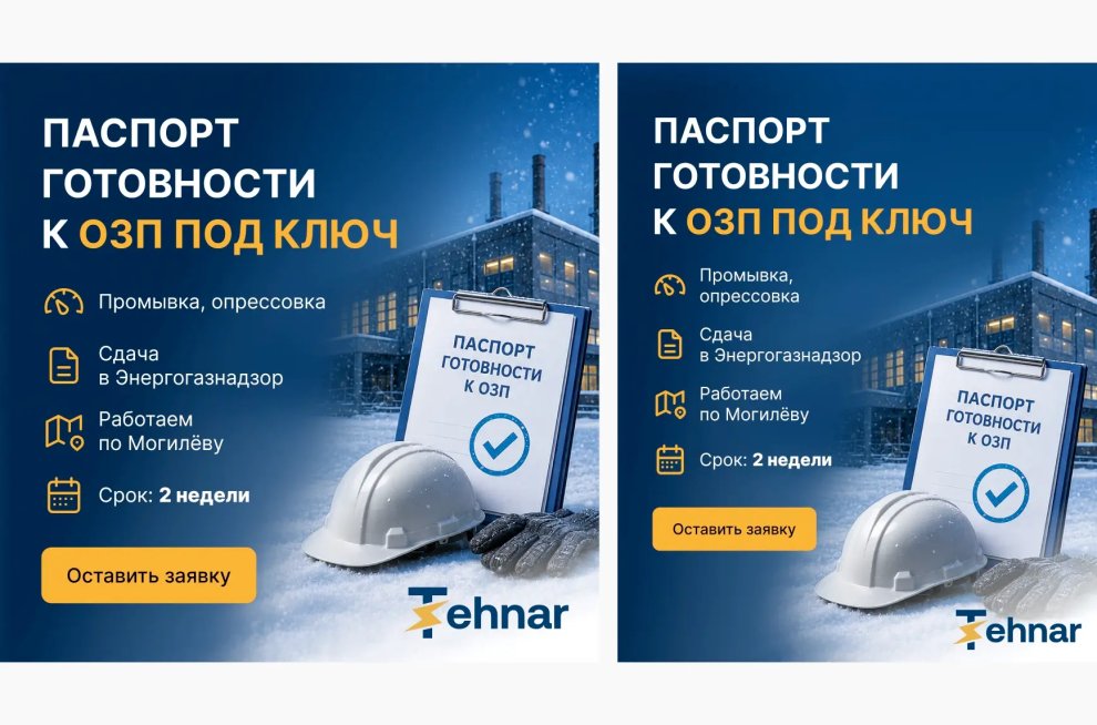 Рекламные баннеры для услуги компании Tehnar