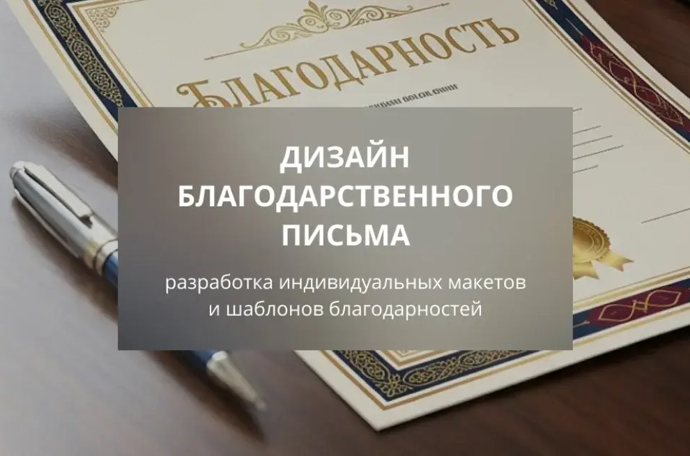 Дизайн благодарностей