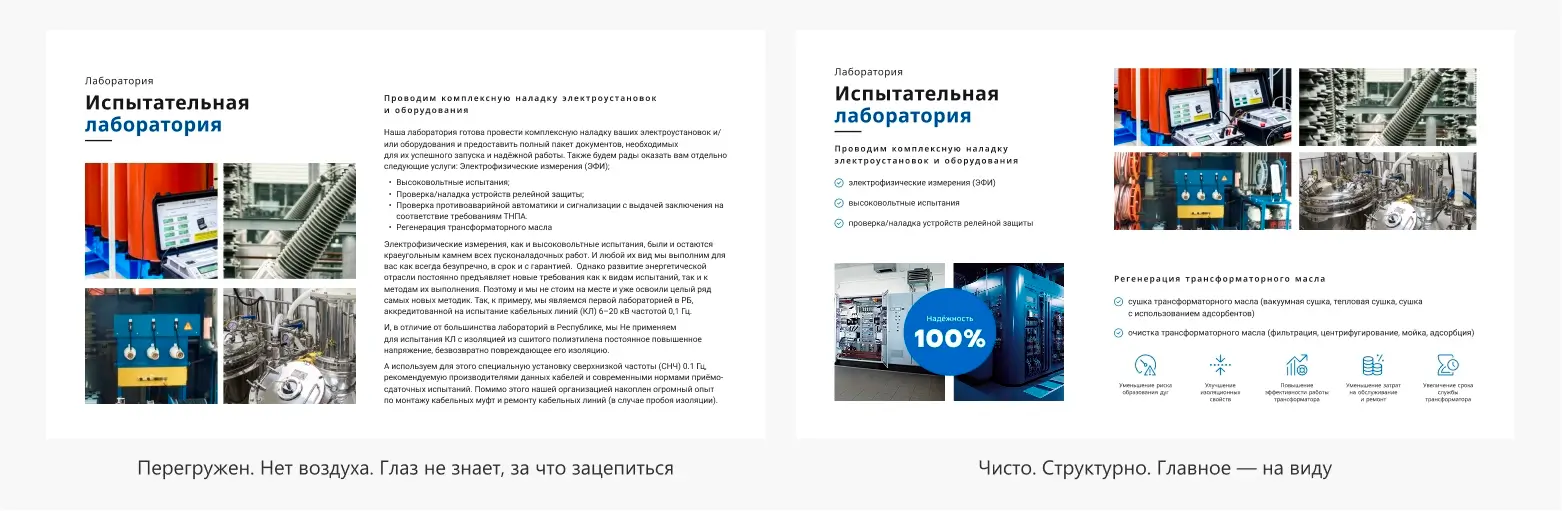 Типичная ошибка презентаций - много текста